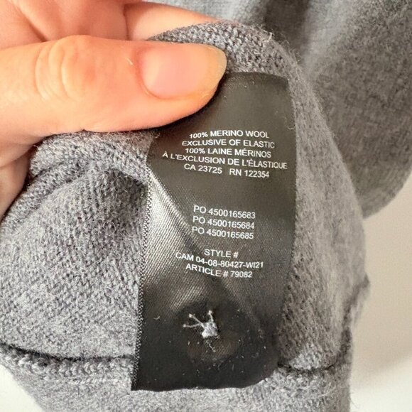 Aritzia Wilfred Utopia Wool Button Cardigan Midi Sweater Dress Grey Size XS - Picture 8 of 8